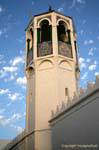 Haj Mustapha Hamza minarete da mesquita, Mahdia, Tunísia.