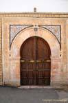 Porta Sfax ricamente decorado Sfax, Tunísia.