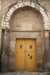 Porta para batentes da porta de chifre, Sousse medina, Tunísia.