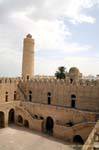 Lanterna Torre e interior escadas, Ribat, Sousse, Tunísia.