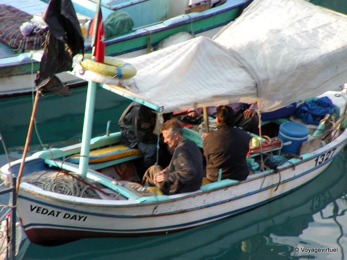 Preparação de pesca, Antalya - Turquia