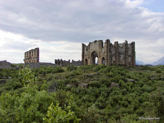 Ruínas da Basílica Aspendos - Turquia
