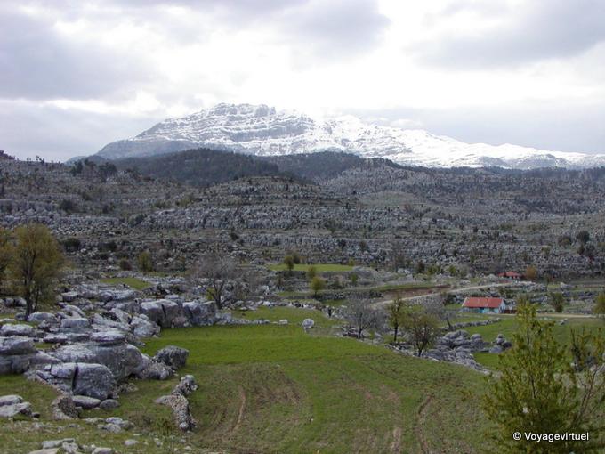 Panorama da Selge circundante - Turquia