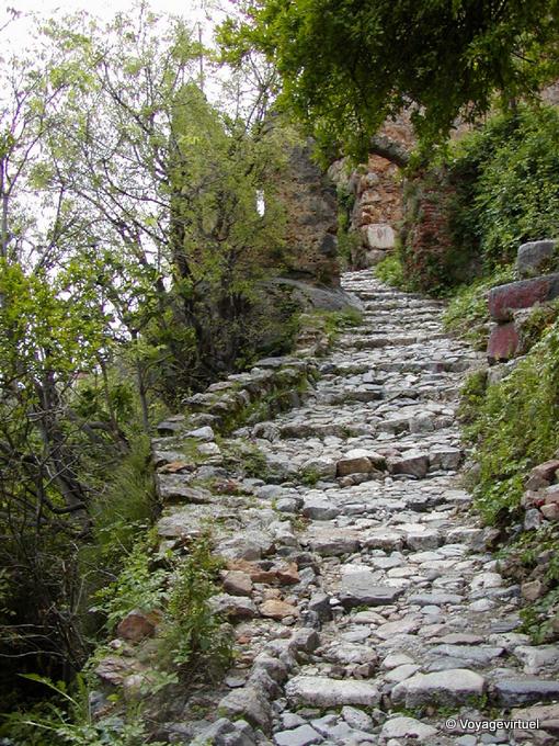 A subida à cidadela, Alanya - Turquia