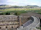 Campanha em torno do teatro, Aspendos, Turquia.
